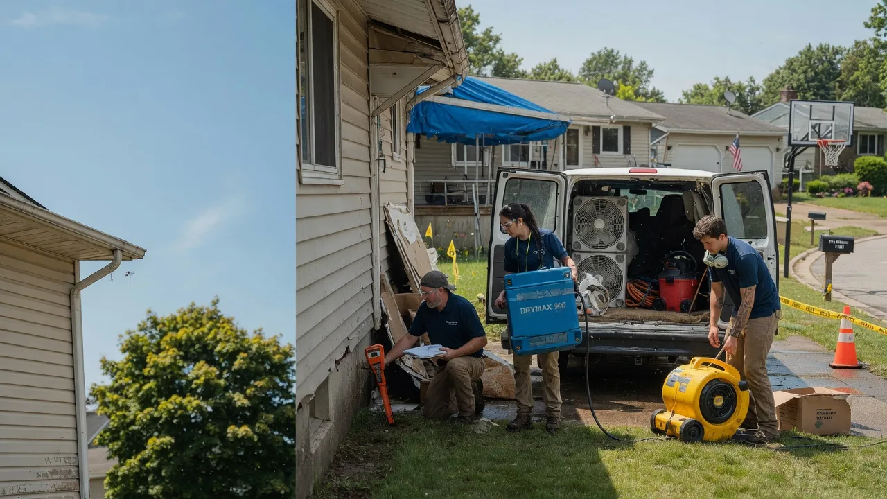 Ceiling Leak Cleanup in Economy, IN near me