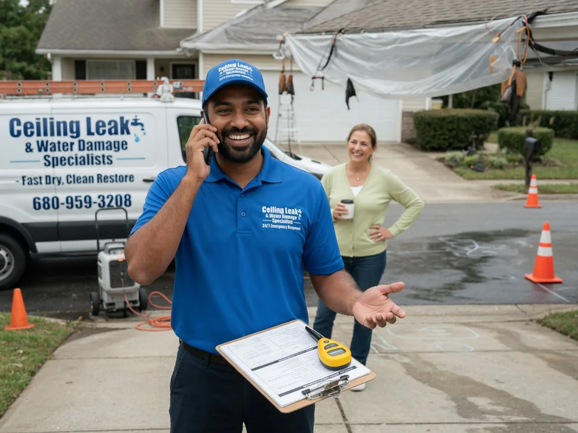 Ceiling Leak Cleanup Economy, IN FAQs